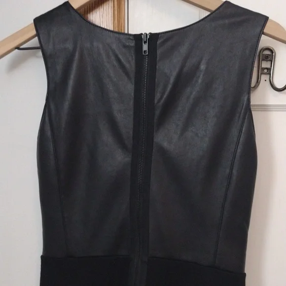 Little Black Dress Size 4 Revolve Vegan Leather Bailey 44 - Picture 13 of 15